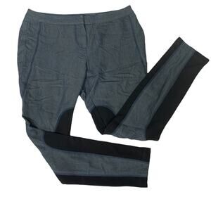 Grass Collection 9 elastic panel pants zip pockets